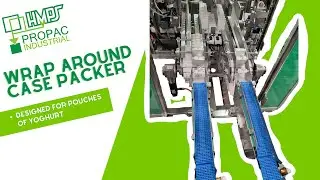 Wrap Around Case Packer - Pouches of Yoghurt