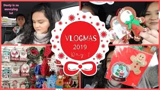 Vlogmas 2019! Day 1 | Christmas Decor Shopping at Dollar Tree!