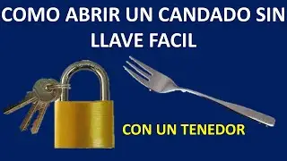COMO ABRIR UN CANDADO SIN LLAVE DE MANERA FÁCIL/cómo abrir un candado sin llaves