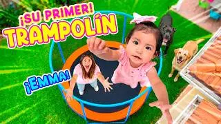 😱 NEW TRAMPOLINE in THE HOUSE! 🏡