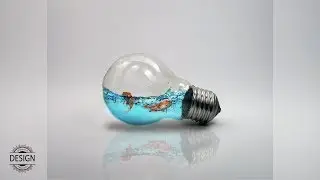 Photoshop Tutorial #2 | Photo Manipulation | Water Splash in Bulb 🐳🌊