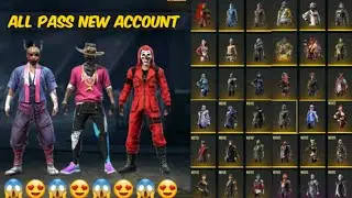 SHOWING THE RARE FIRST PASS ACCOUNT THAT HAS ALL THE FREE FIRE SKINS