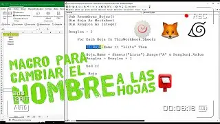 🤩 Macro para Renombrar Las Hojas en Excel 🍃