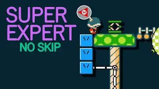 No-Skip Super Expert Endless: "Hidden Mushroom Here."