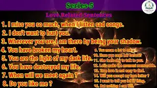 Series -5 Love Related Spoken English Sentences| By Creative Anuwar  #technicalsabbir #study#edit