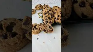 Brown Butter Espresso Chip Cookies #shorts #cookies