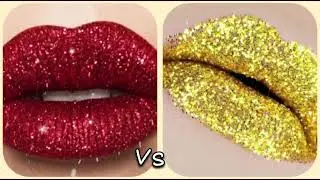 GLITTER RED ♥️ VS GLITTER  GOLDEN ⭐|| #CHOOSEWITHPRAGYA