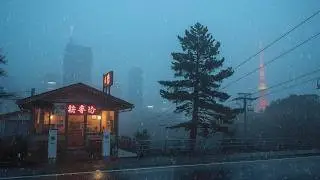 Tokyo Tower in the Rain ☔ Relaxing Lofi Beats for Deep Thoughts