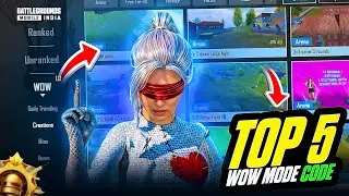 BGMI TOP 5 WOW Mode Codes 😍🔥 | Best Custom Modes You MUST Try in 2025 🚀