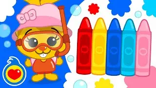 Acuarella Colorea El Mar 🐚 Vídeos Educativos | Plim Plim