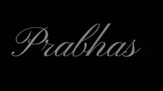 Prabhas Name Signature Style