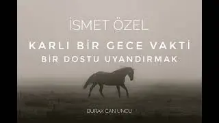İsmet Özel - Karlı Bir Gece Vakti Bir Dostu Uyandırmak (Burak Can Uncu)