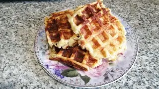 Творожно-яблочные вафли-лучший завтрак для похудения!