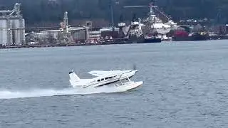 Beautiful water takeoff