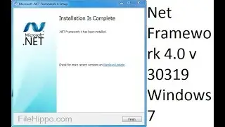 How to microsoft net framework 4 web installer windows 7