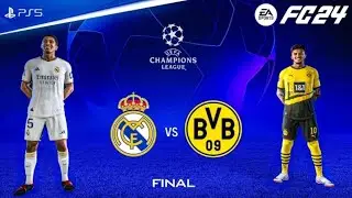 Real Madrid Vs Borussia Dortmund | UEFA Champions League Final | Fifa 16 Mobile M0d FC 24 PS5™