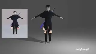 Simulasi Cloak Blender 3D -Fantasy Charakter-
