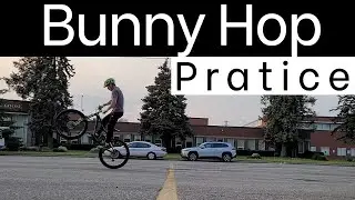 Bunny Hop Practice on mountain bike 