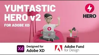 Yumtastic Hero for Adobe XD – Create interactive and animated Web Content right in XD