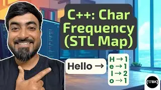 C++ Program – Frequency of Characters in String using STL Map