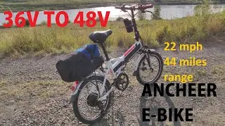 Modded Ancheer FM001908 foldable bike to 48v