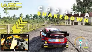 WRC Generations - Hyundai I20 N Rally1 Croatia Shakedown - Logitech G29 Gameplay