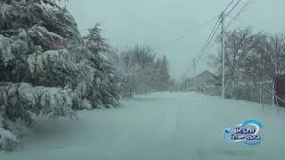 Генический район засыпало снегом. Что происходило на дорогах города и района