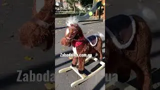 Лошадка качалка музыкальная