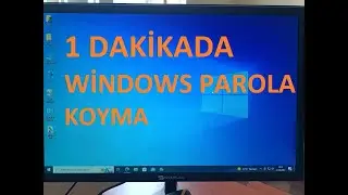 Windows Parola Oluşturma. Bilgisayar Parola Koyma.Creating a Windows Password