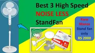 Kww Manza stand fan || fast and easy installation || 400mm  #farratafan @elevramtech