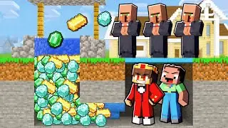 Semlaki und Billy Bauen eine GEHEIME WUNSCHBRUNNEN Basis in Minecraft!