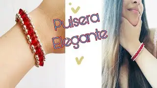HERMOSA PULSERA CRISTALES📿de NYLON ELASTICO/ FACIL