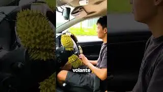 He put... Spikes on the steering wheel!😳