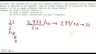 Eliminar Dígitos de un número