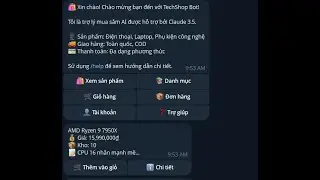 Xây dựng bot bán hàng telegram tự động đơn giản với claude code