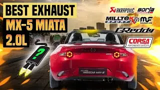 Mazda MX5 Miata Exhaust Sound 2.0L 🔥 Custom,Turbo,Review,Mods,Upgrade,Borla,Cobra,Magnaflow,Ulter+