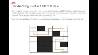 Rat in a Maze Puzzle: Solving with Backtracking Algorithms | Hard Level
