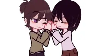 Ai kiss and hug trend // ft.aot // gacha