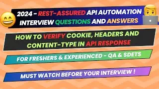 10. How to verify cookie, headers and  content-Type in API response | RestAssured Question for SDETs