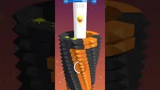 🤩🫣Stack Ball 3D😌Level- 122 🏀Gameplay On (iOS)✅ 