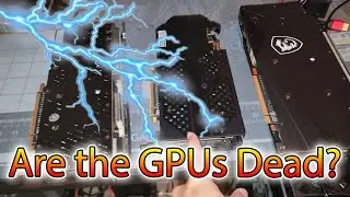 Lightning took out AMD GPU Rig, are GPUs okay?! 😱