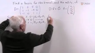 Ch7Pr26a: Kernel and Nullity of a 4x3 matrix