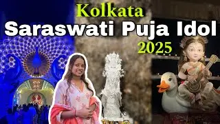 KOLKATA SARASWATI PUJA PANDALS 2025 | #vlog #kolkata | Mansi Gupta | MG485