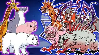 Zoochosis examples 8: third person screamers - Zoochosis Polar Bear and Seal Monster | Swap FNF
