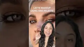 LATTE MAKEUP USING ONE PALETTE ✨ |#makeup #maquillaje #summermakeup #makeupforbeginners #grwm