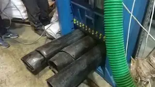 Запуск гильотины гидравлической на трубе ч.4