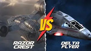 Delta Flyer VS Razor Crest : Size Comparison