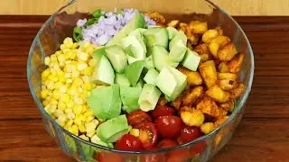 ¡Esta ensalada es tan deliciosa que no podrás dejar de hacerla! Receta saludable, fácil y rápida