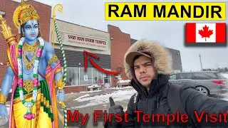 Visiting Ram Mandir of Canada, My first Temple Visit in Canada #rammandir #canada #india #canadavisa