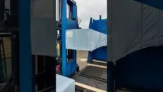 ПОГРУЗКА ПИЛОМАТЕРИАЛА. Погрузка ПАКЕТИРОВАННОГО ПИЛОМАТЕРИАЛА в ЖД платформу ПОГРУЗЧИКОМ  KALMAR.